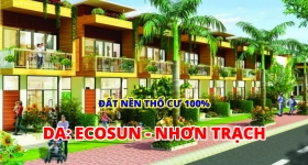 Bán đất nền dự án Ecosun - Nhơn Trạch 120m² ( 1,2 tỷ ) Lh: 0935559858
