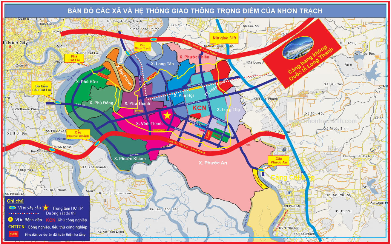 Bản đồ Nhơn trạch
