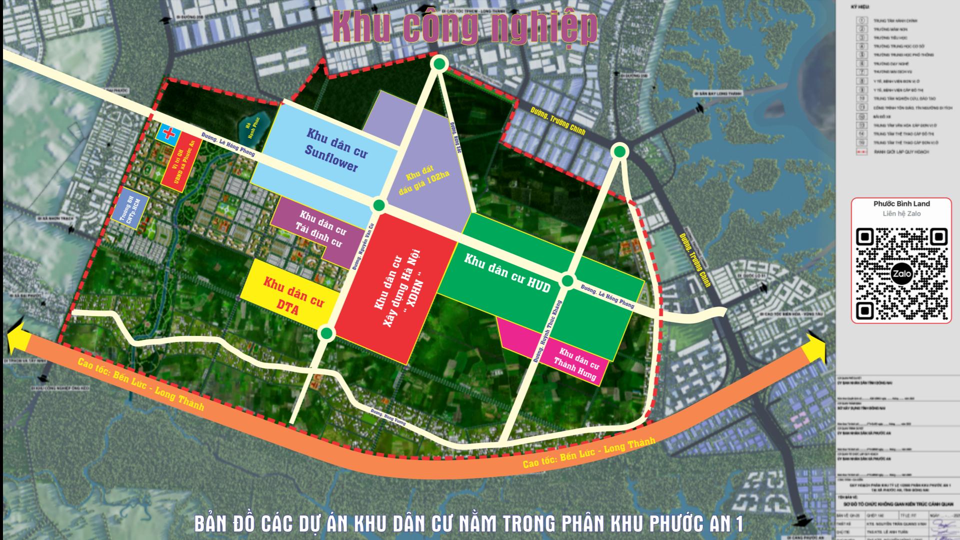 Bản đồ các dự án 