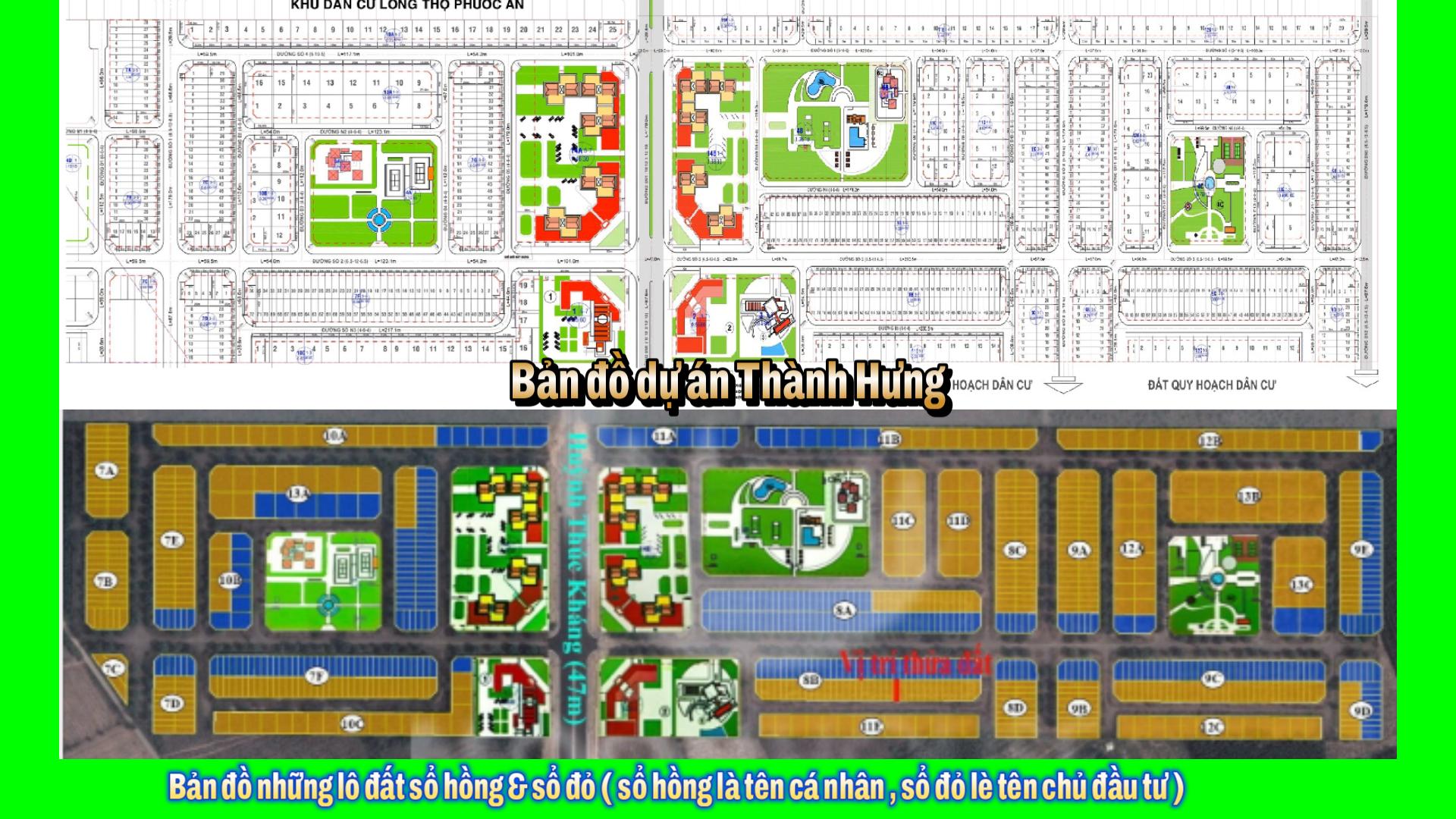 Bản đồ phân lô Thành Hưng