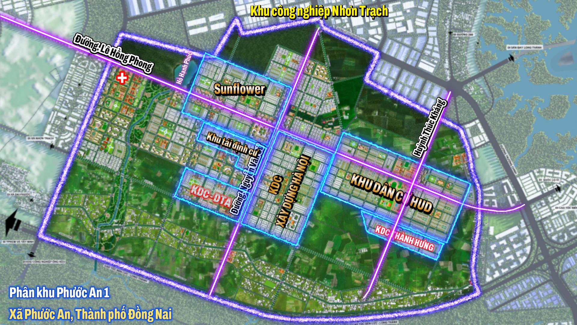 Vị trí các dự án PA1