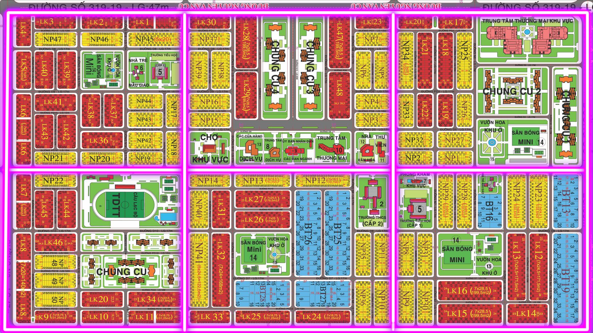 Các tuyến đường chư có sổ