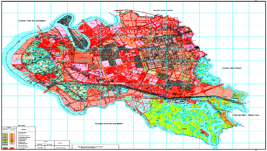 Bản đồ quy hoạch sử dụng đất Nhơn Trạch 2030