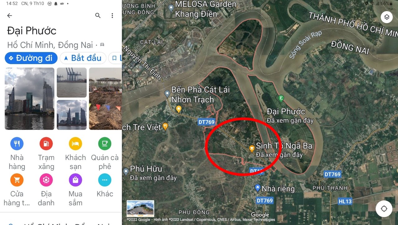 Khu vực tập chung dân cư của xã Đại Phước