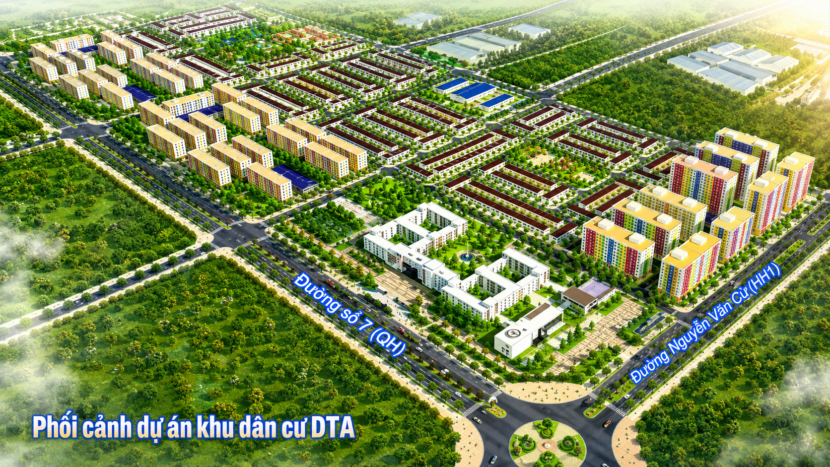 Phối ảnh khu dân cư DTA