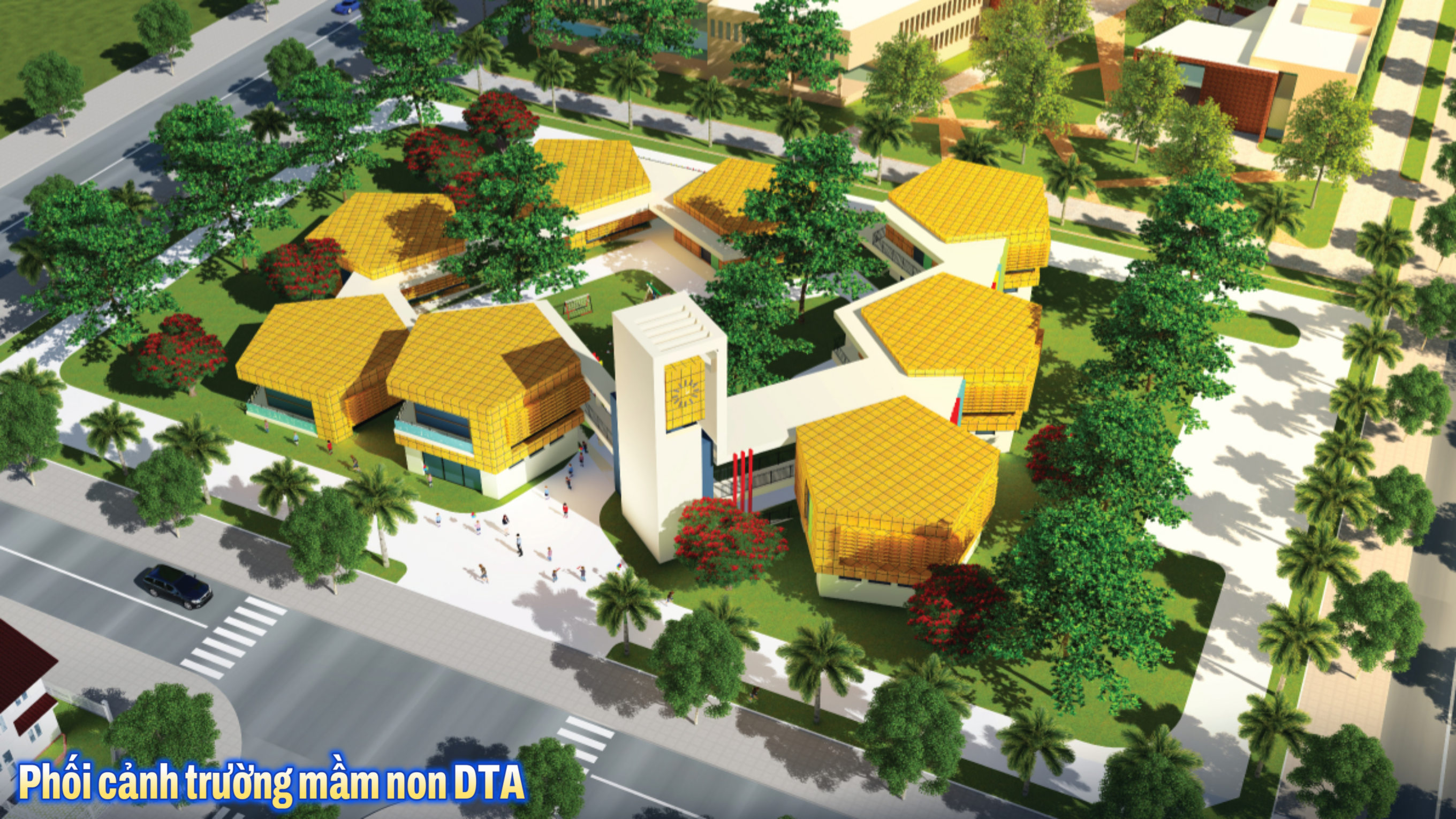 Phối cảnh trường mầm non DTA