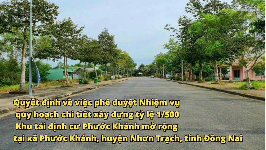 Tái định cư Phước Khánh