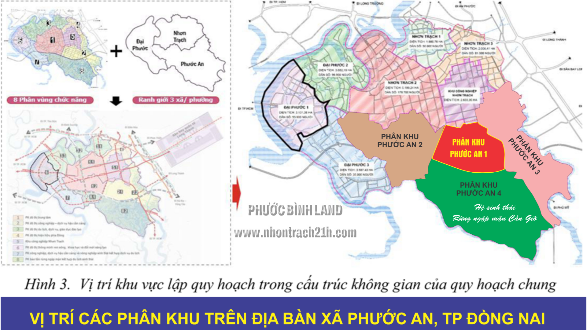 Vị trí các phân khu trên địa bàn xã Phước An Vị trí các phân khu trên địa bàn xã Phước An