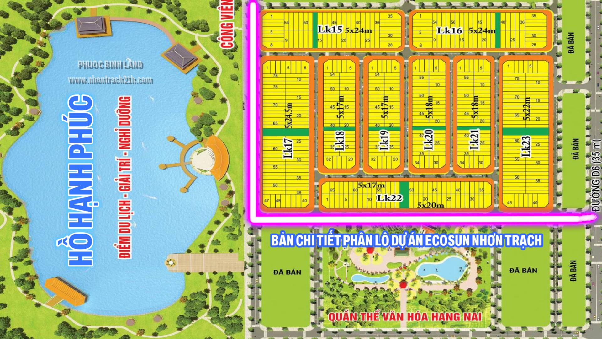 Bản đồ các tuyến đường chư sổ Ecosun Bản đồ các tuyến đường chư sổ Ecosun